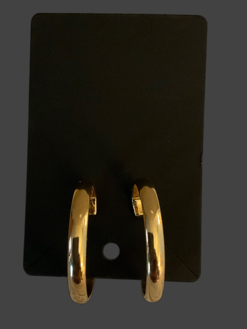 Napier Vintage Gold Tone Hoop Earrings - Picture 3 of 5